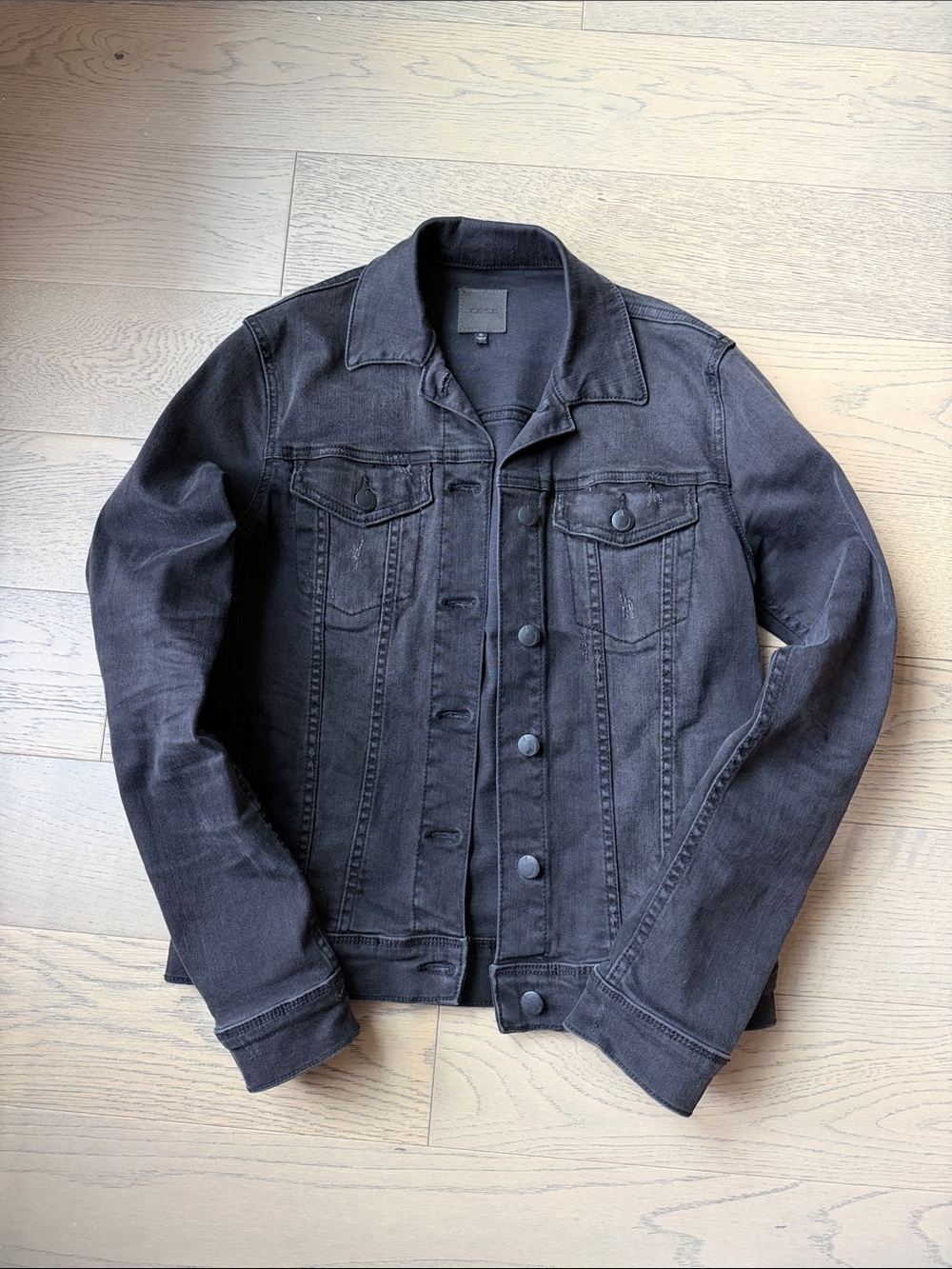 Joe's Jeans Black Denim Trucker Jacket